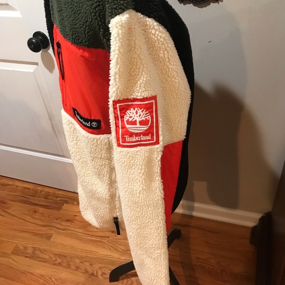 🌳Timberland Colorblock Sherpa Jacket - Picture 4 of 16
